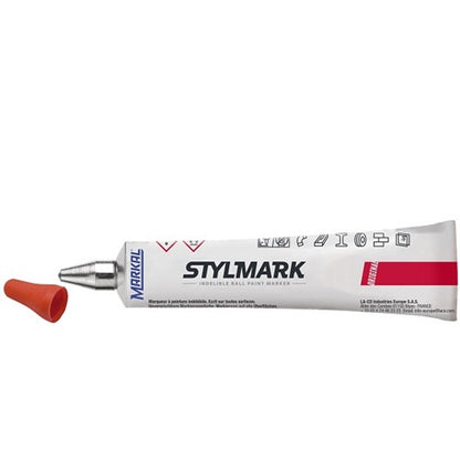 Markal Stylmark Permanent Ball Point Paint Marker - Marks Metal, Glass,  Cloth